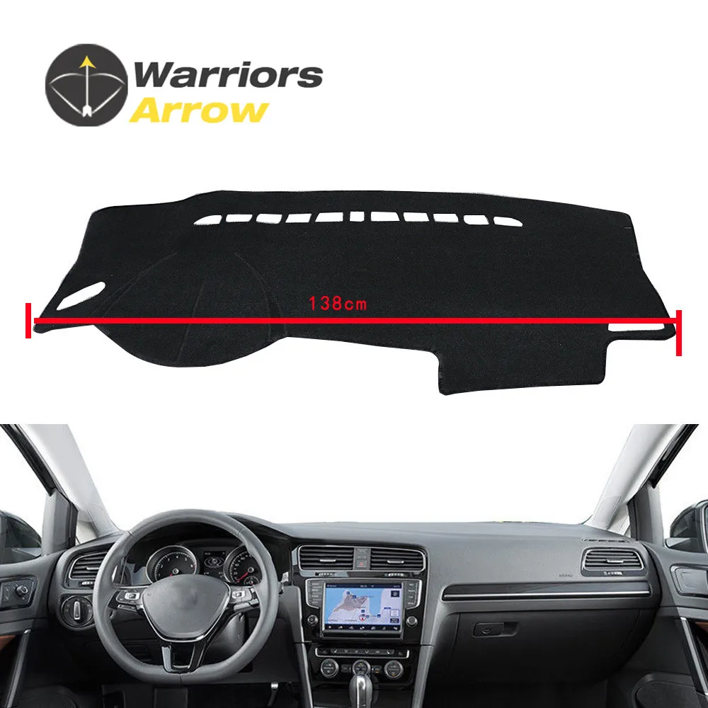 

For VW Golf 7 MK7 2013-2017 Black LHD Dashboard Cover Dashmat Dash Mat Pad Sun Shade Dash Board Cover Carpet Protective Mat