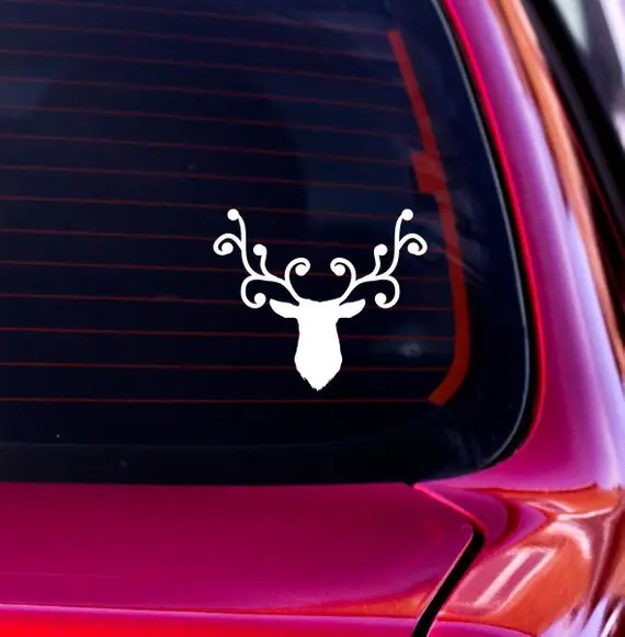 Christmas Decal, Reindeer Decal, Christmas Decorations, Christmas Sticker, Reindeer
