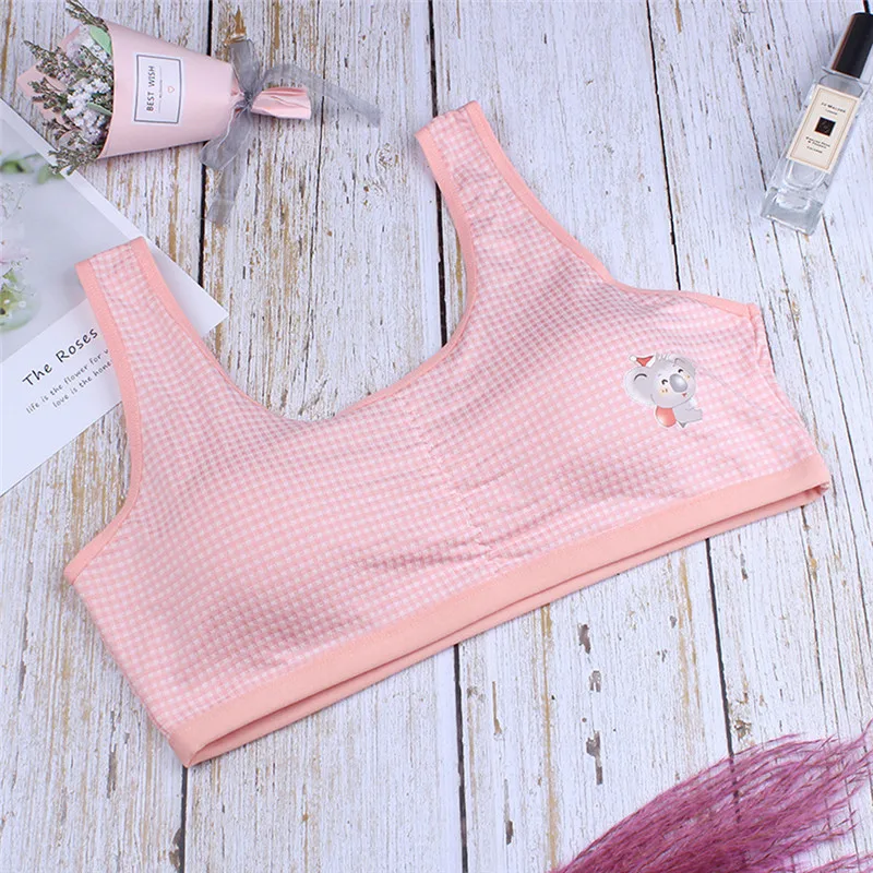 Girls cotton bra 2019 summer new Kids Girls Underwear Bra Vest Children Underclothes Sport Undies Clothes modis #4M08 (6)