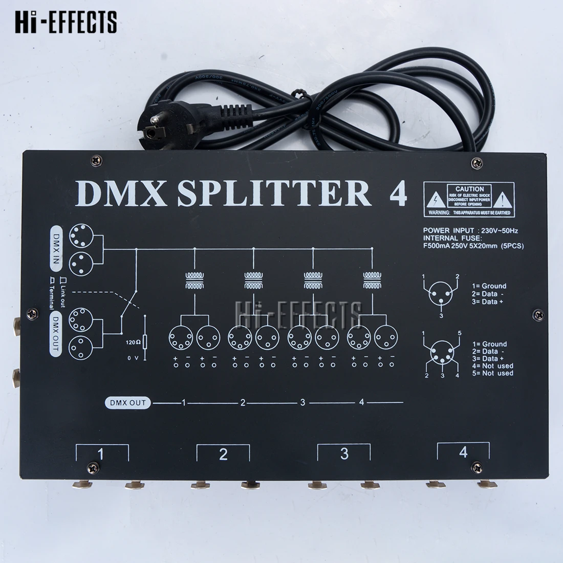 

DMX512 Splitter 4 Way mini wireless distribution amplifier simple stage light controller dmx splitter for stage performance