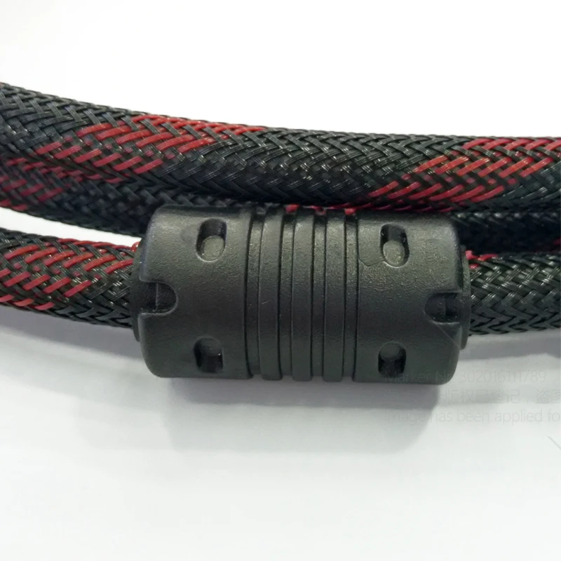 AUN Высокоскоростной HDMI кабель позолоченный 1,4 версия двойное магнитное кольцо, поддержка 3D, 1080P для ТВ, HD монитор, проектор