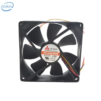 

FD129225HB Double Ball Bearing Cooling Fan DC 12V 0.26A 2.76W 2800RPM 9025 9cm 90*90*25mm 3 Wires