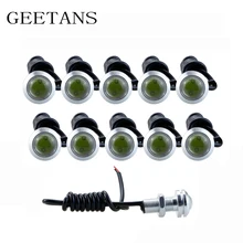 1pcs Daytime Running Lights Source Backup Reversing Parking Signal Lamp Waterproof 18-23mm black/sliver Led Eagle Eye CB