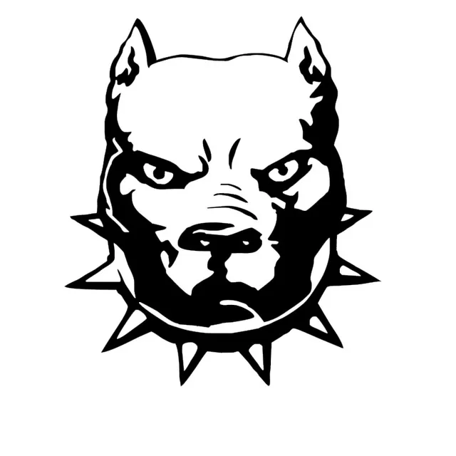 19 22 4cm Head Of Dog Car Stickers Naughty Pet Dog Decals Car