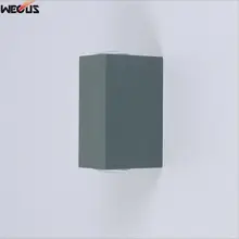 Светодиодный водонепроницаемый настенный светильник, наружный настенный светильник, квадратный наружный светильник для двора отеля