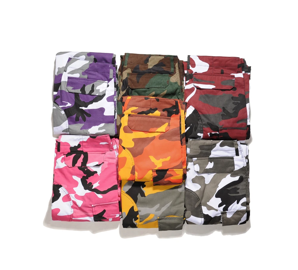 2017 high quality camouflage Men Pants Full Length Pants Trousers high street wear cool man fashion hip hop Loose cargo pants