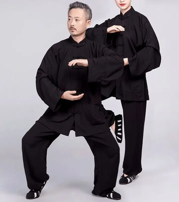 Wudang Высококачественная льняная одежда унисекс на заказ 17 цветов Тай Чи костюмы