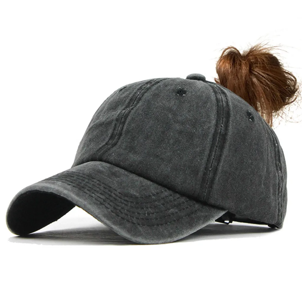 women's baseball caps for ponytails