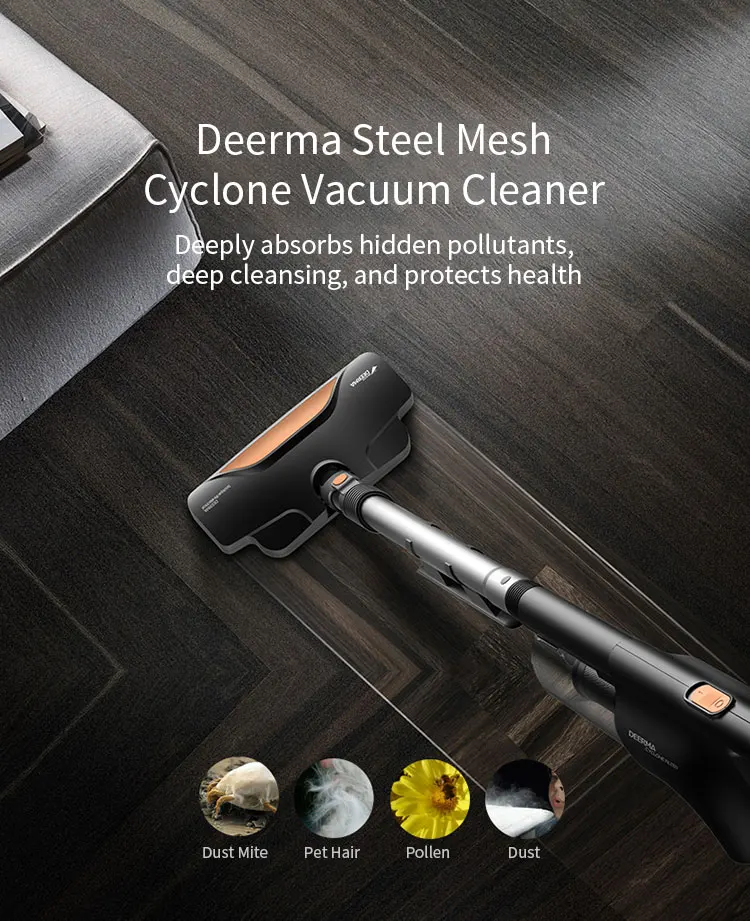 Youpin Deerma DX600 Черный Вертикальный светильник для пылесоса и супер всасывающий ручной маленький бытовой пылесос