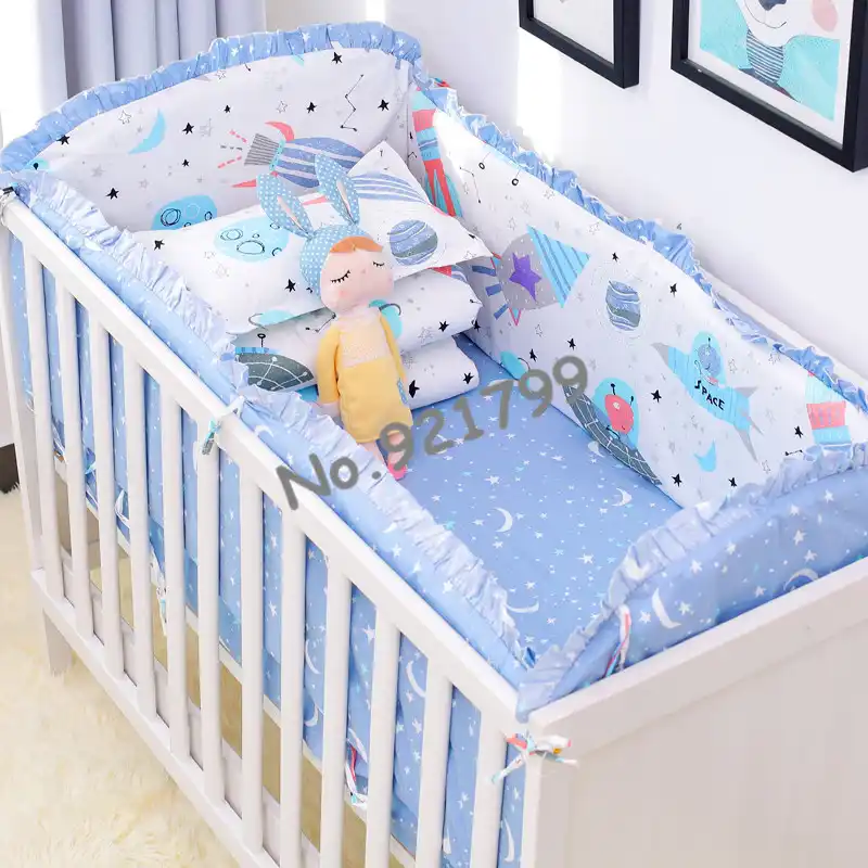 2019new Design Christmas Deer Baby Bumpers Safety Baby Bed Cot