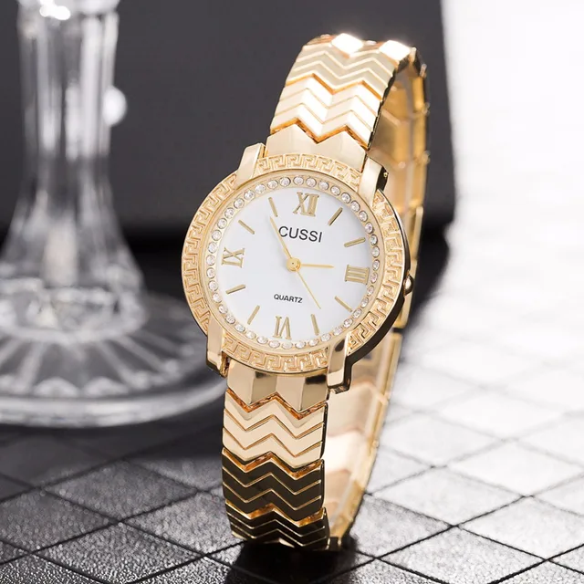 A244 CUSSI Womens Watches Golden Luxury Ladies Bracelet Watch Quality and Stylis A244 CUSSI Womens Watches Golden Luxury Ladies Bracelet Watch Quality and Stylis