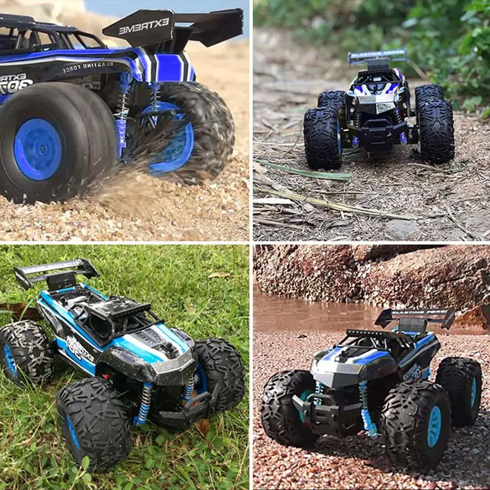 Радиоуправляемая машина 2,4G 1/18 Monster Truck, машинка с дистанционным управлением, игрушки с управлением, модель внедорожника, грузовик 15 км/ч, Радиоуправляемая машинка, игрушечные машинки