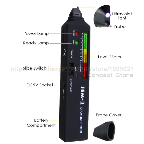4-Ideal-Concept-Diamond-Tester-JEM-II-Parts