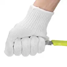 Новые анти-Резные Перчатки предметы одежды и Аксессуары Анти-стеклянные царапины белый провод рабочие защитные перчатки вырезанные Металлические Сетки Мясник
