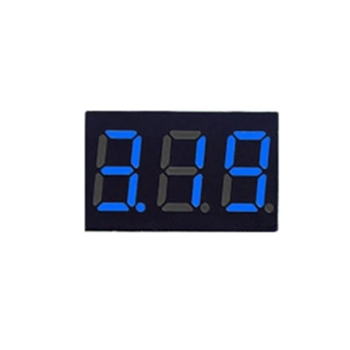 Módulo de pantalla LED digital en miniatura de 0,36 pulgadas, rojo y azul, CC de 2,5 V a 32 V, CC de 0 a 100 V, voltímetro, medidor de panel para motocicleta y coche