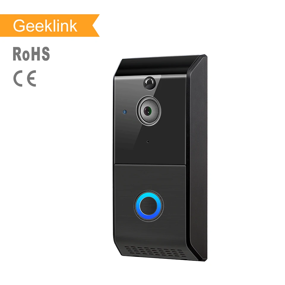 Новый Geeklink беспроводной умный видео дверной IP WiFi Звонок камера приложение