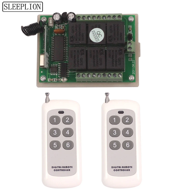 12V 6CH Remote Switch 315433MHz With Remote Control Relay Switch 12V Relay Module 6CH Module Board Box (2)