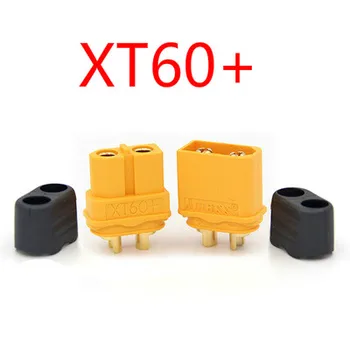1pair XT60+ Sheath Housing Connector Plug, Amass Lithium Battery Discharging Terminal for Rc Lipo Model And More 1