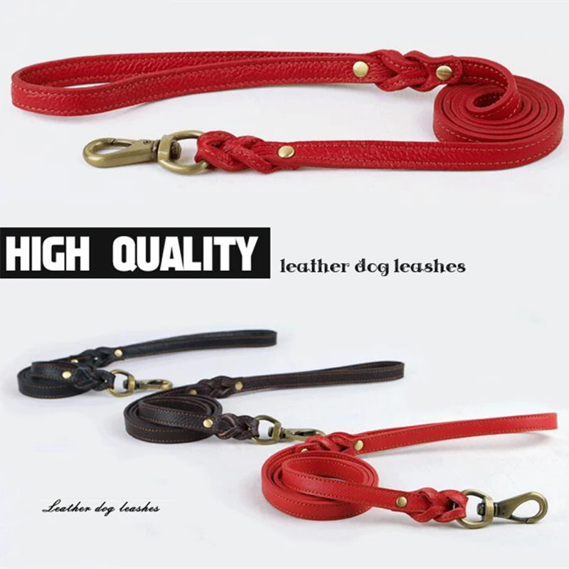 Elegant-Genuine-Leather-Dog-Leash-for-Small-Medium-Pets-Durable-Collar-Leads-Walking-Training-Luxury-Dogs