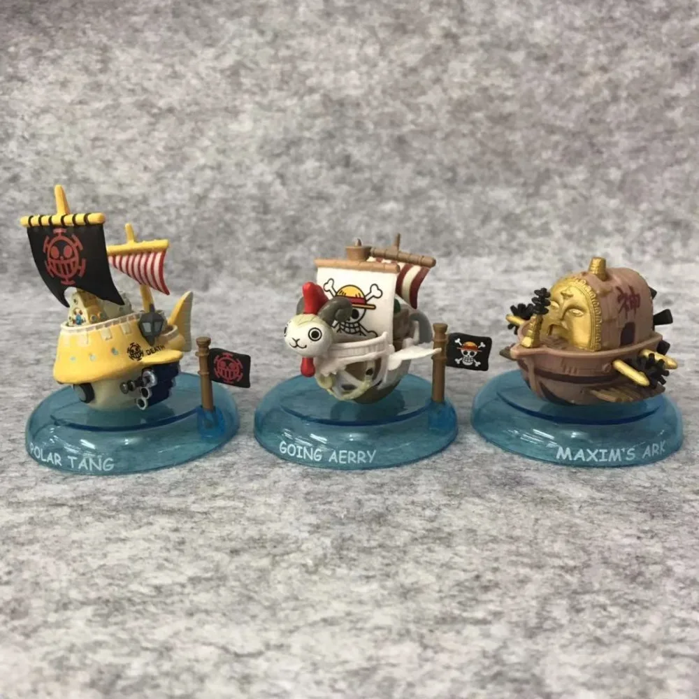 Аниме 6 шт./компл. One Piece Grand Line Going Merry / Polar Tang Red Force пиратский корабль ПВХ фигурка