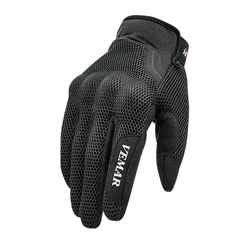 1 pair Cycling Gloves Full Finger Breathable Anti-slip Glove Outdoor Sport Touch Screen Motorcycle Riding Protective Glove
