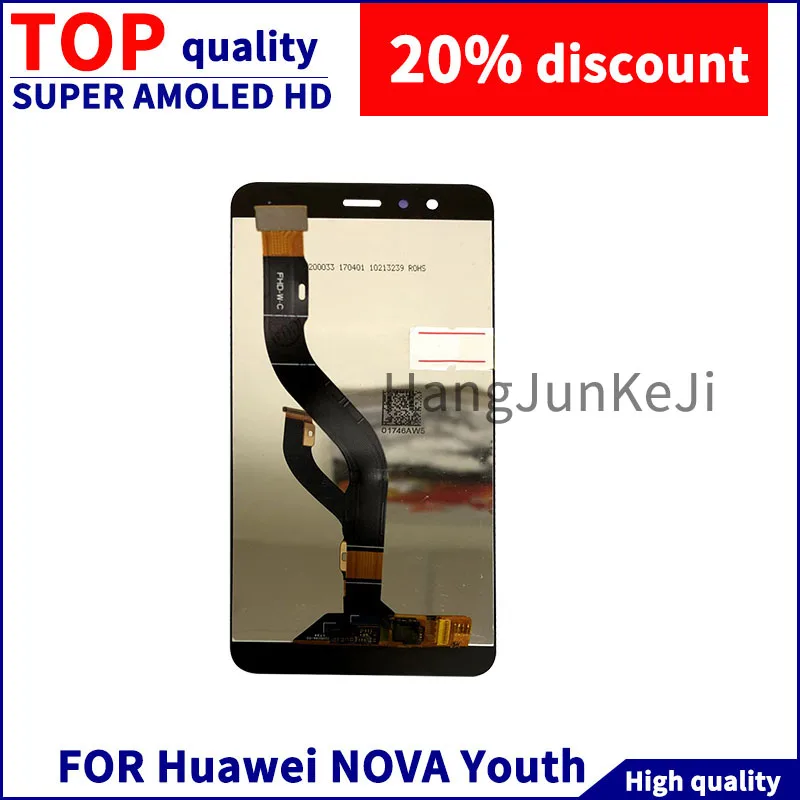 

For Huawei P10 Youth Nova LCD Display Touch Screen Digitizer Assembly 100% Test with Free Tools 100% Mobile Screen