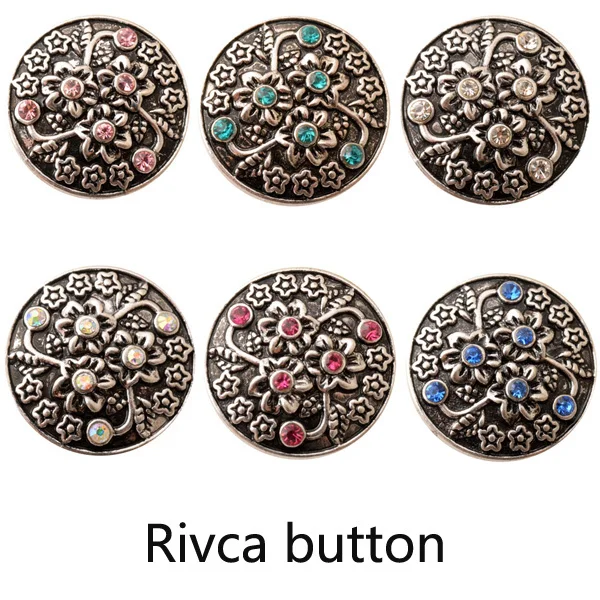

D02379 Rhinestone newest rivca snap for 18mm snap bracelet ginger charm