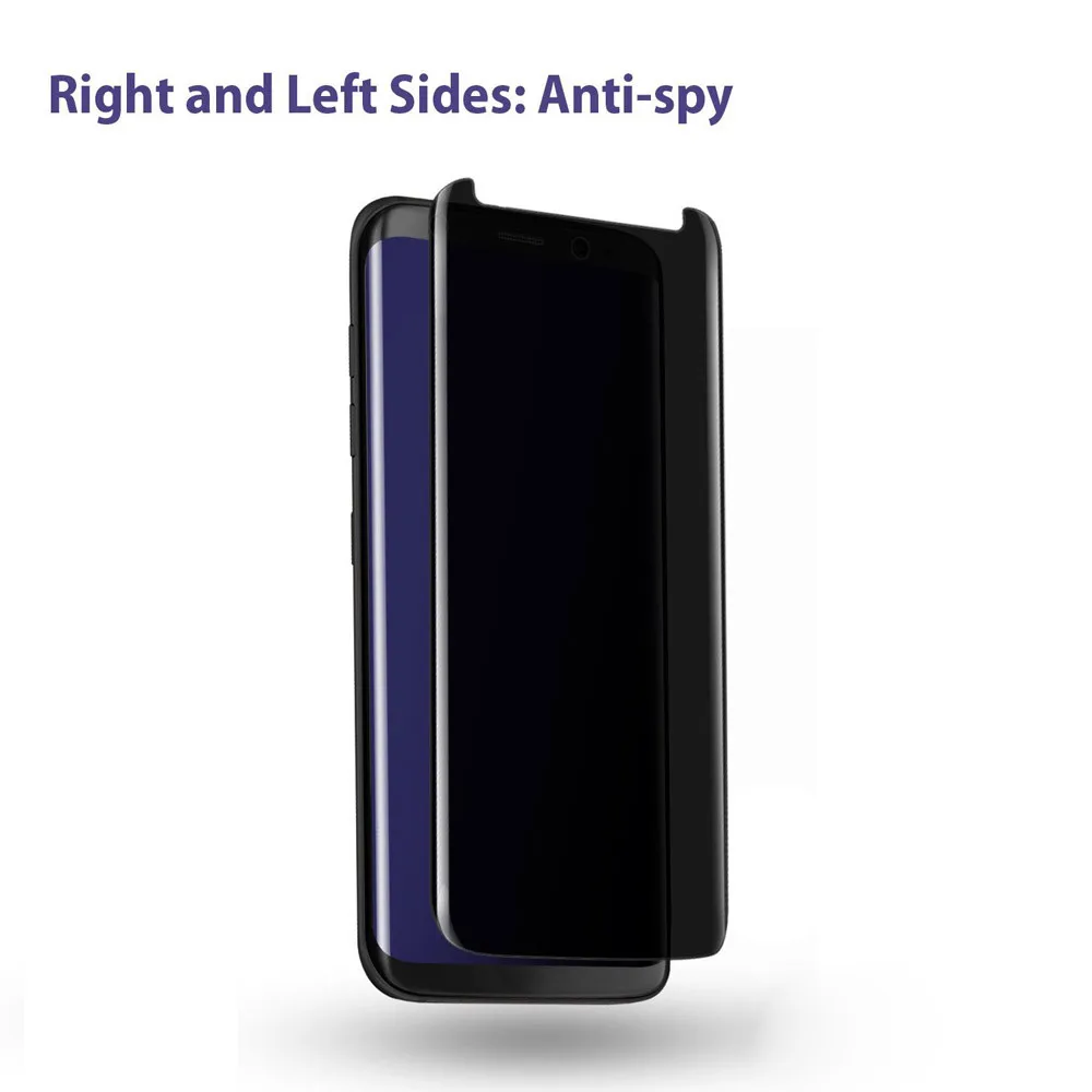 

CARPRIE For Samsung Galaxy S8 Plus Privacy Full Screen Protector Anti-Spy Tempered Glass Protective Replacement Men Women
