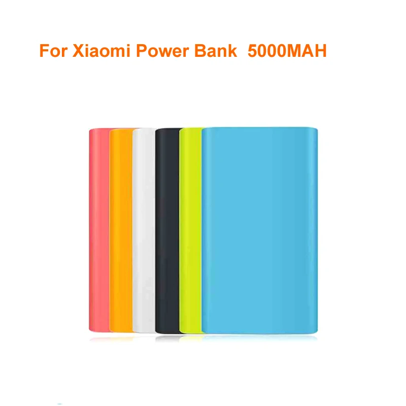 

Xiaomi 5000mAh Power Bank Silicon Case 100% Fit For Xiaomi Power Bank Rubber Cover Soft Colorful Case Power Bank Protector