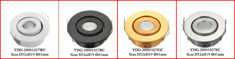 Instock Commerical Aluminum Spot 1W Adjustable Mounted Mini Cabinet Lights Led