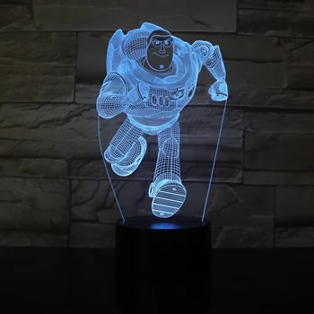 

Lightyear Woody Cute Toy Story Buzz 3D LED RGB Night Light 7 Color Change Desk Lamp USB for Child Kids Christmas Gift Home Decor