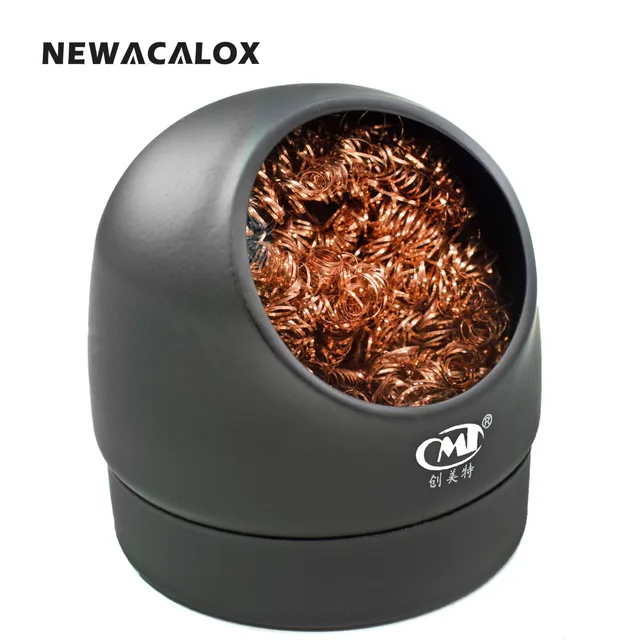 NEWACALOX антистатические сварки припоя паяльник Совет очиститель держатель тематические товары про рептилий и земноводных стальная проволока с
