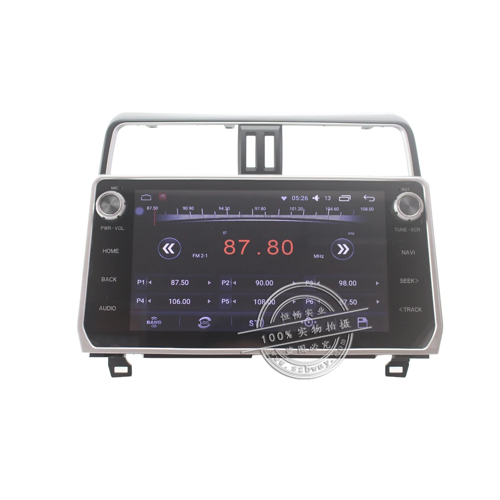 Excellent Bway 10.2"Car radio for TOYOTA PRADO 2018 Quadcore Android 7.0 car dvd player gps navigation with 1 G RAM,16G iNand,CANBUS 2