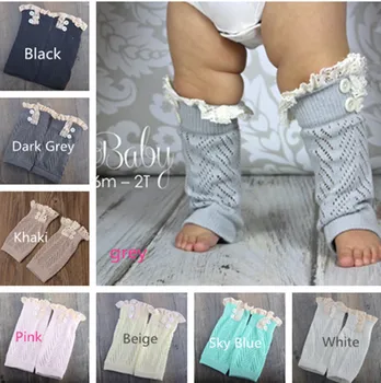 

50pairs/Lot Baby Girl Crochet Boot Leg Warmer With Lace Ruffle