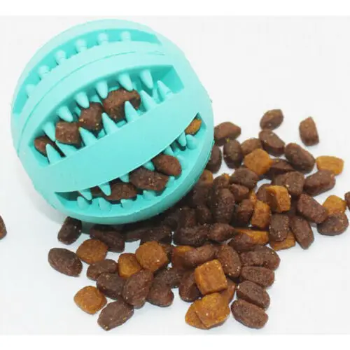 Мульти-функциональный собака шарики для жевания Pet Puppy Прорезывание Зубов Лечение чистый Укус игрушка Практичный Прочный тренировочная Резина
