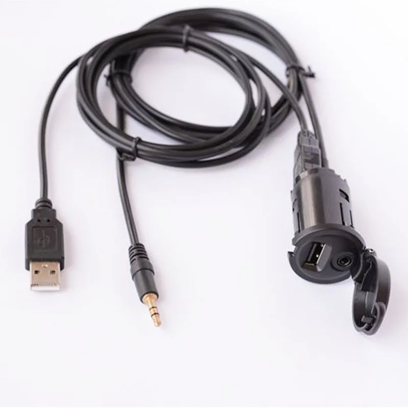 

Biurlink Car USB/AUX Replacement Switch Panel AUX USB Extend Adapter Wire for Peugeot 207 208 301 408 508 9685804477