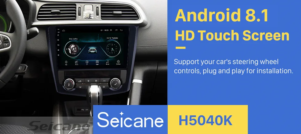 Seicane Android 8,1 " 2Din Автомагнитола для Renault Kadjar gps WIFI мультимедийный проигрыватель HD сенсорный экран головное устройство стерео