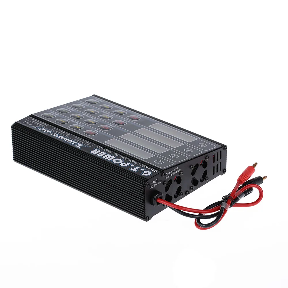 G. T. POWER X-DRIVE 607 4*80 Вт жизни/NiMH/NiCD LiPo батарея баланс зарядное устройство/Dis зарядное устройство