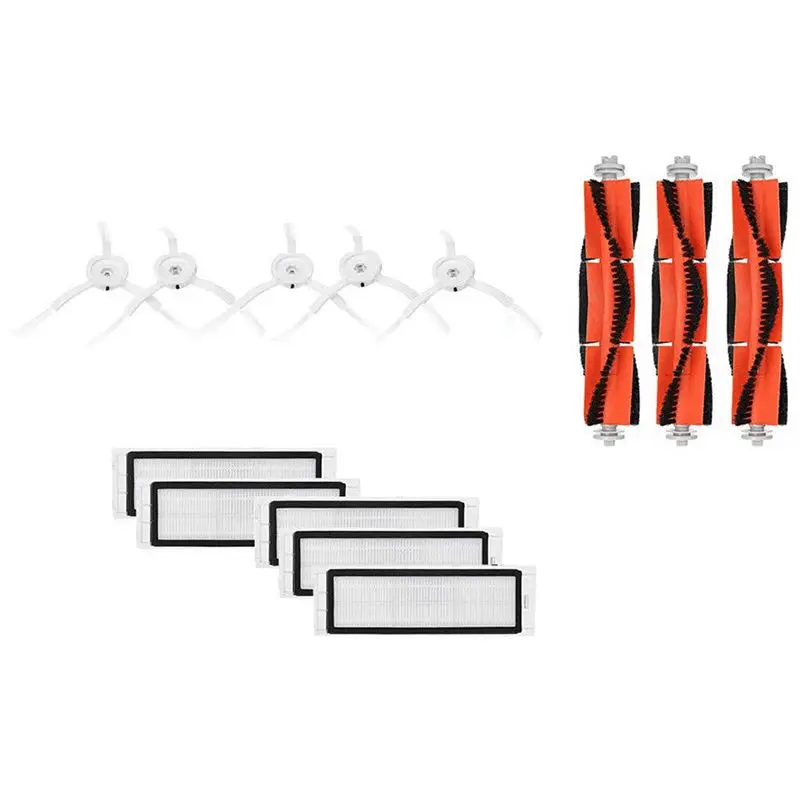 

Accessories For XIAOMI MI Robot Vacuum 5Pcs Main Brush 5Pcs Filters 5Pcs Side Brushes Replacement Parts Suitable For Xiaomi Ro