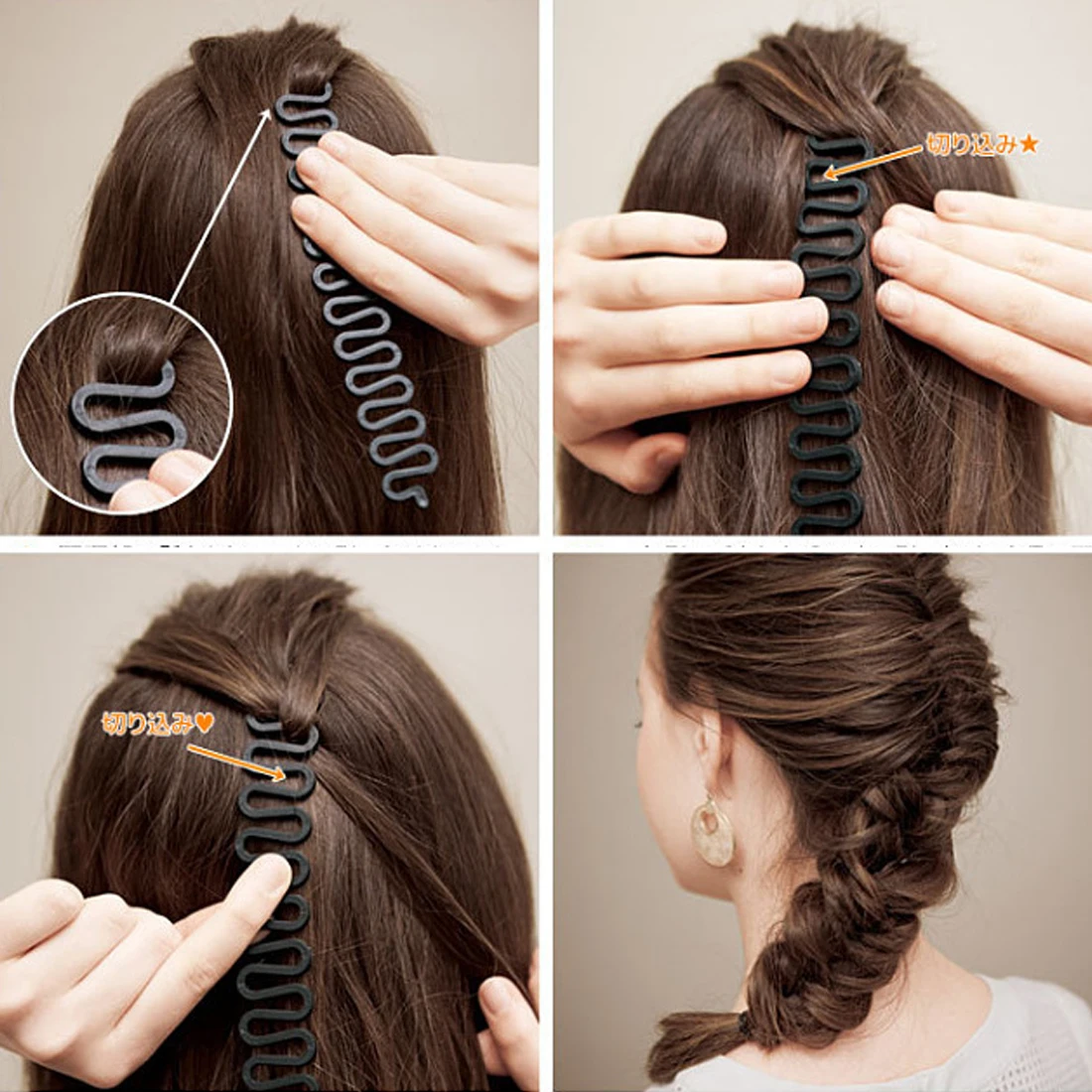 Big/Small Hair Braiding Tool Fish Bone Braider Roller Twist Styling Bun Maker Weave Roller Band Hair Styling Hairdressing Accs Big/Small Hair Braiding Tool Fish Bone Braider Roller Twist Styling Bun Maker Weave Roller Band Hair Styling Hairdressing Accs