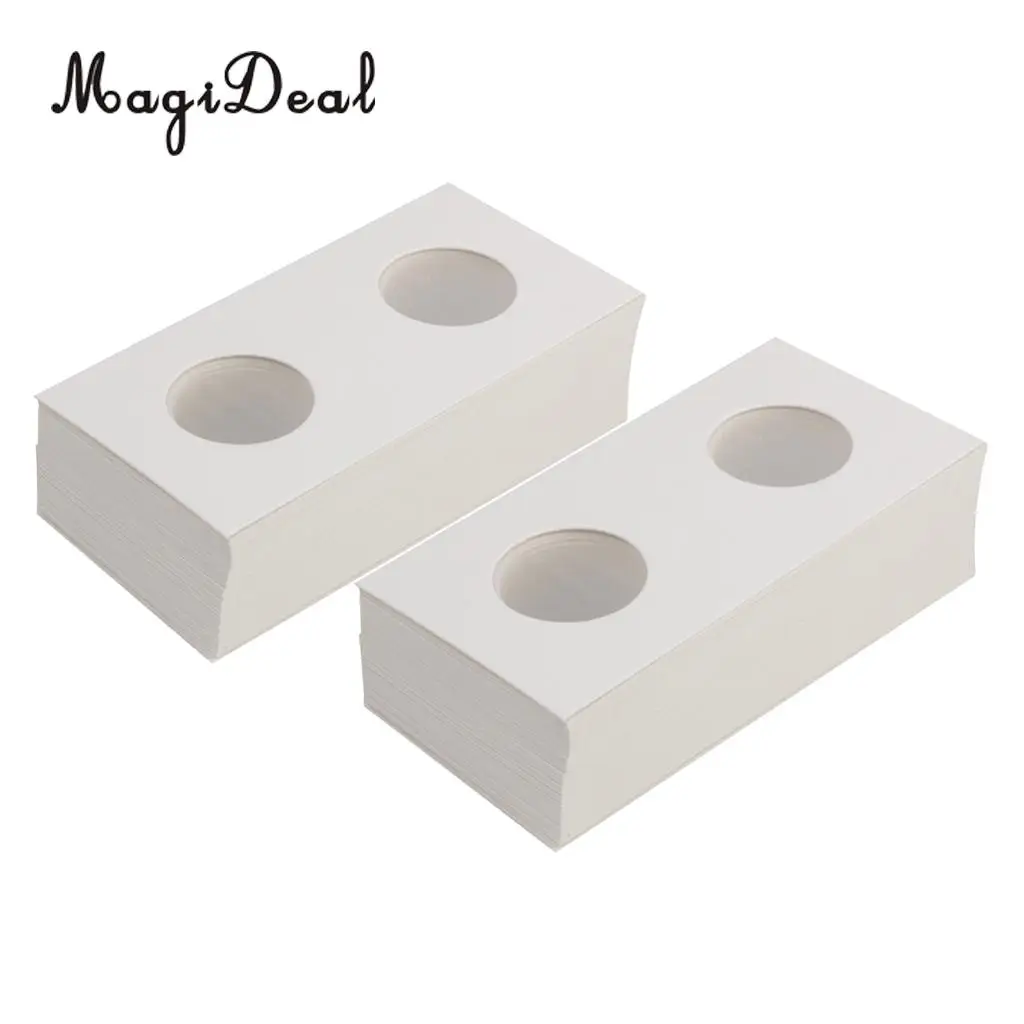 100PCS Cardboard Coin Holder Mylar Flips for Collector Perfect Gift 23/20.5mm