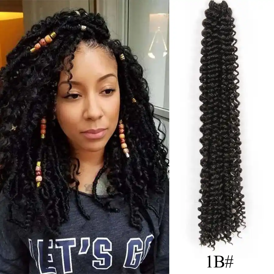 Alileader Long Passion Spring Twist Hair 18inch Ombre Crochet