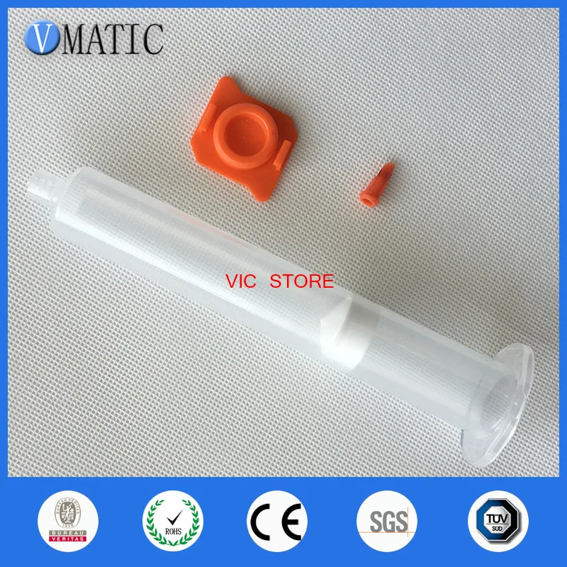 

55cc Clear Air Syringe Luer Lock Tip Dispenser Syringe Barrel with piston/end cover/syringe tip cap 280Sets/LOT