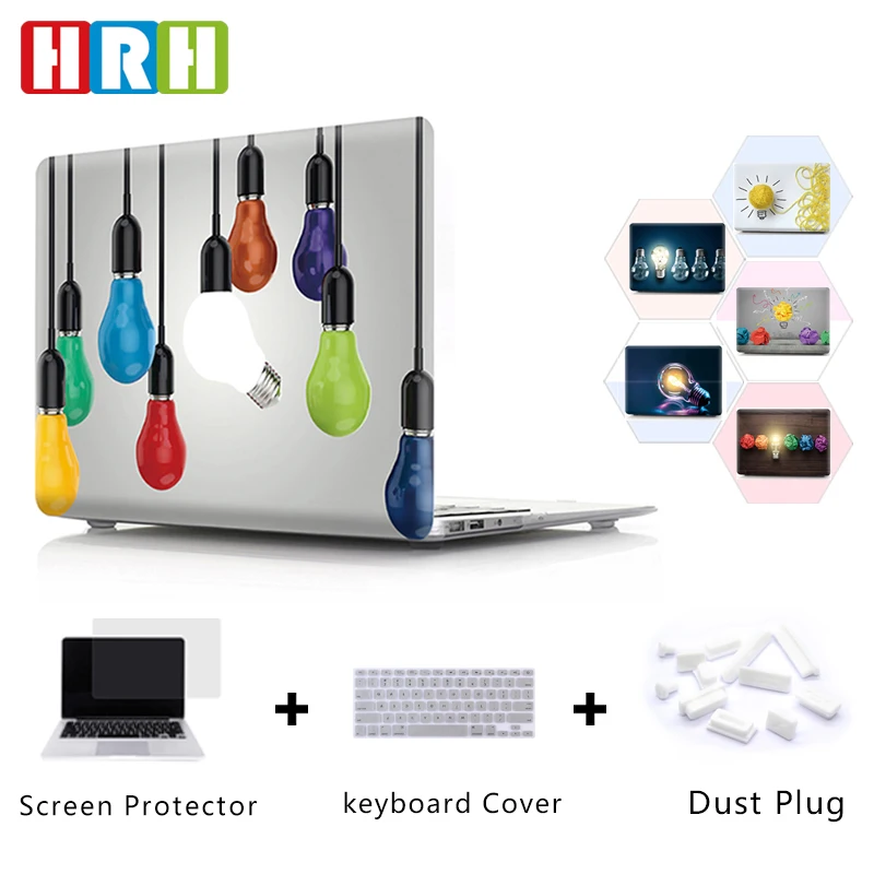 HRH Create Light Bulb Print Plastic Laptop PC Shell Hard Case for Macbook Air Pro Retina 11 HRH Create Light Bulb Print Plastic Laptop PC Shell Hard Case for Macbook Air Pro Retina 11