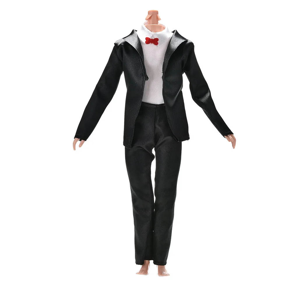3 шт./компл. для куклы Барби Кен модная Новая Одежда для кукол ручной работы аксессуары невесты костюм с белой рубашкой для Барби Мальчик Firend