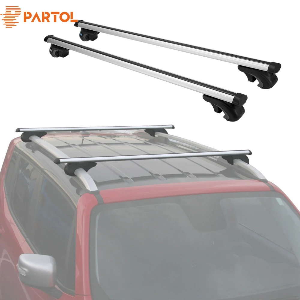 Partol Universal 120cm Car Roof Racks Cross Bars Crossbars 68kg 150lbs