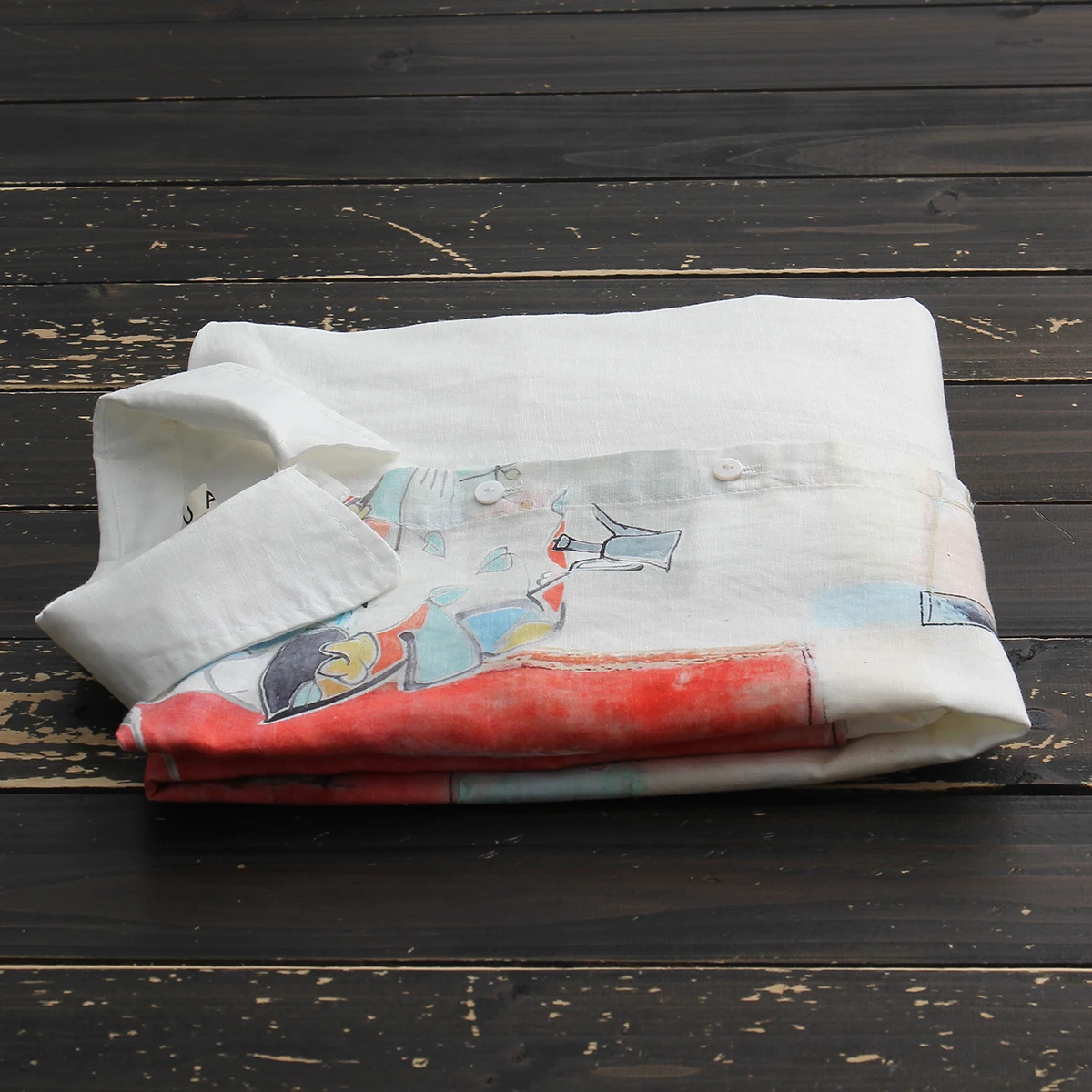 2019 summer new long vintage women blouse and