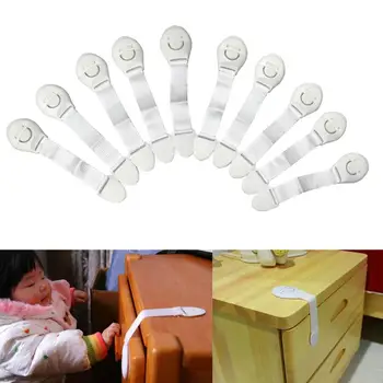 

Fashion 10Pcs Kids Children Toddler Baby Drawer Door Cabinet Cupboard Fridge Safety Lock