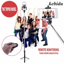 Kebidu Bluetooth штатив Стенд селфи палка монопод для Apple IOS Android телефоны Настольный Штатив Держатель Стенд мини селфи палка