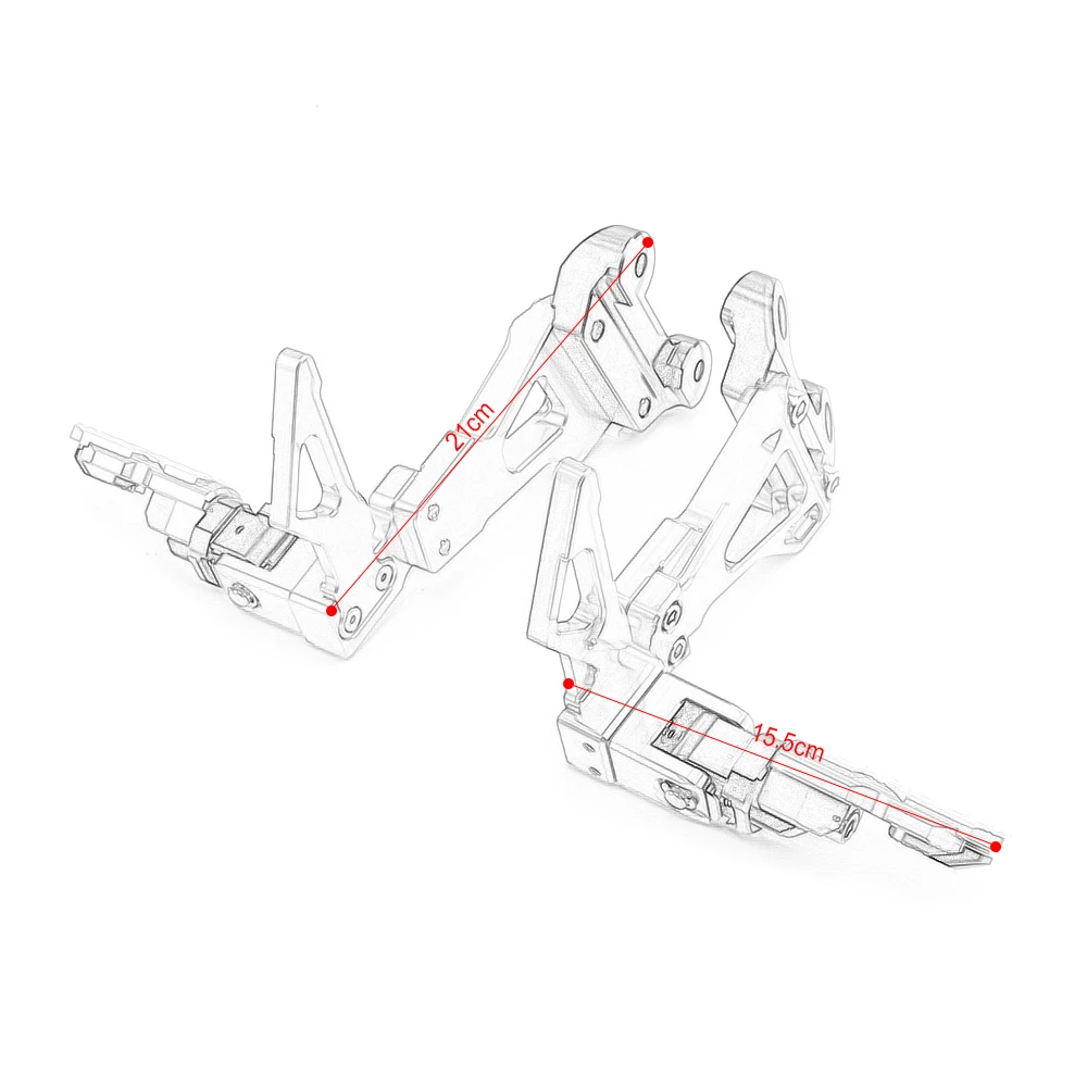 Электронных сигарет SMOK Мотоцикл с ЧПУ Алюминий сплав задние комплекты Rearset Подножка для ухода за кожей ног колышки для Honda CB650F CBR650F